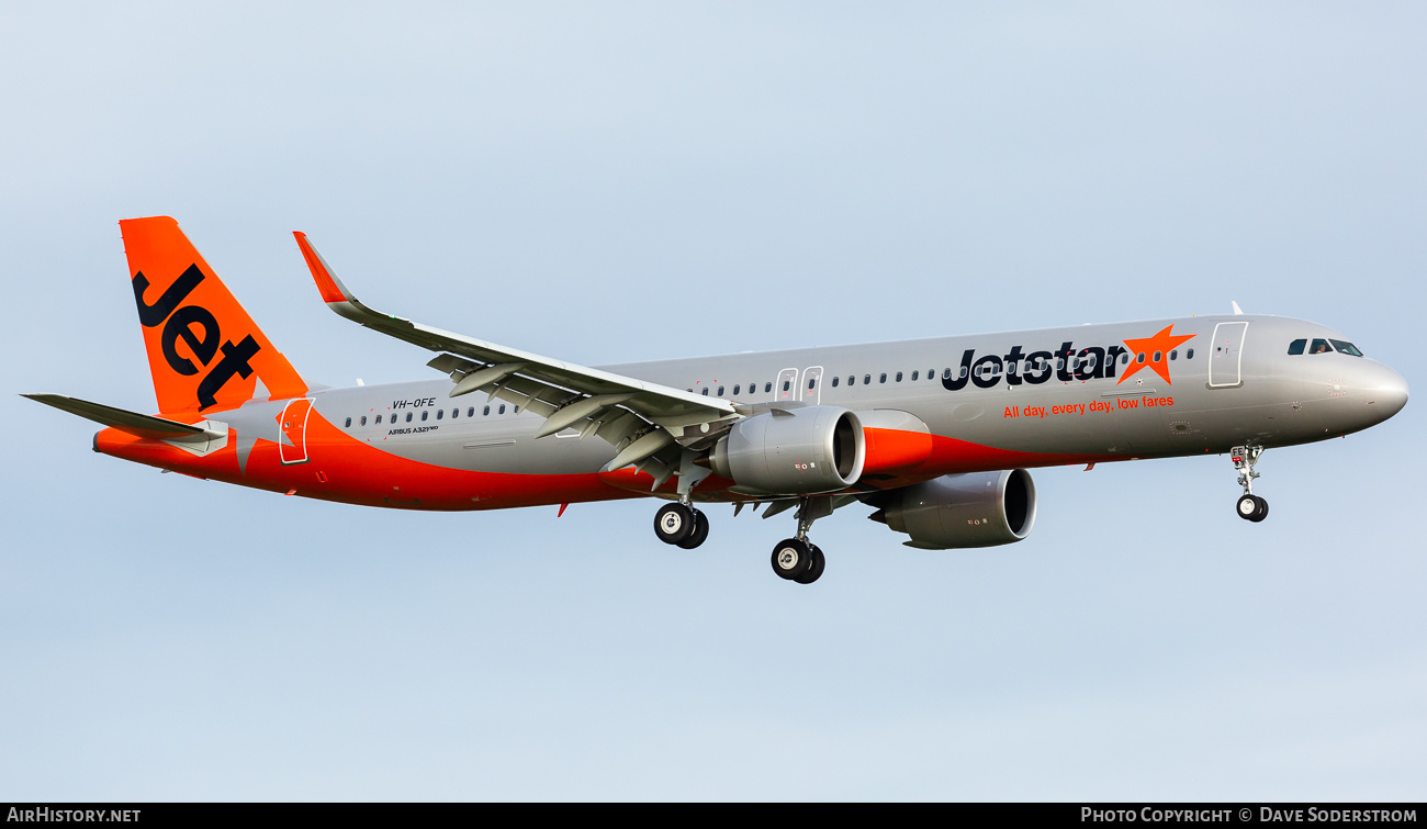 Aircraft Photo of VH-OFE | Airbus A321-251NX | Jetstar Airways | AirHistory.net #482371