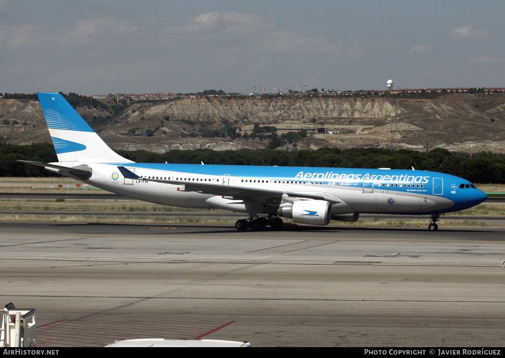 Aircraft Photo of LV-FVI | Airbus A330-202 | Aerolíneas Argentinas | AirHistory.net #482472