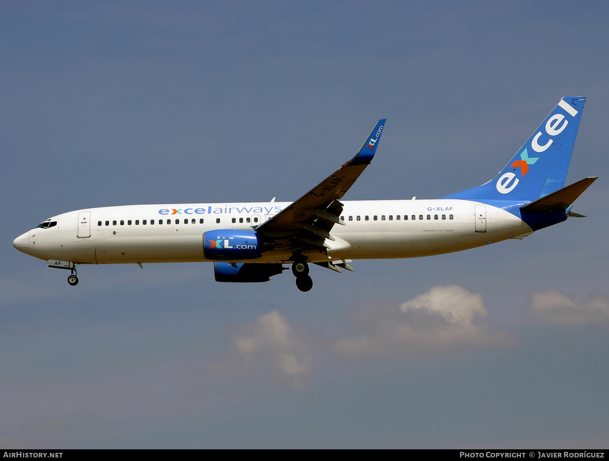 Aircraft Photo of G-XLAF | Boeing 737-86N | Excel Airways | AirHistory.net #482493