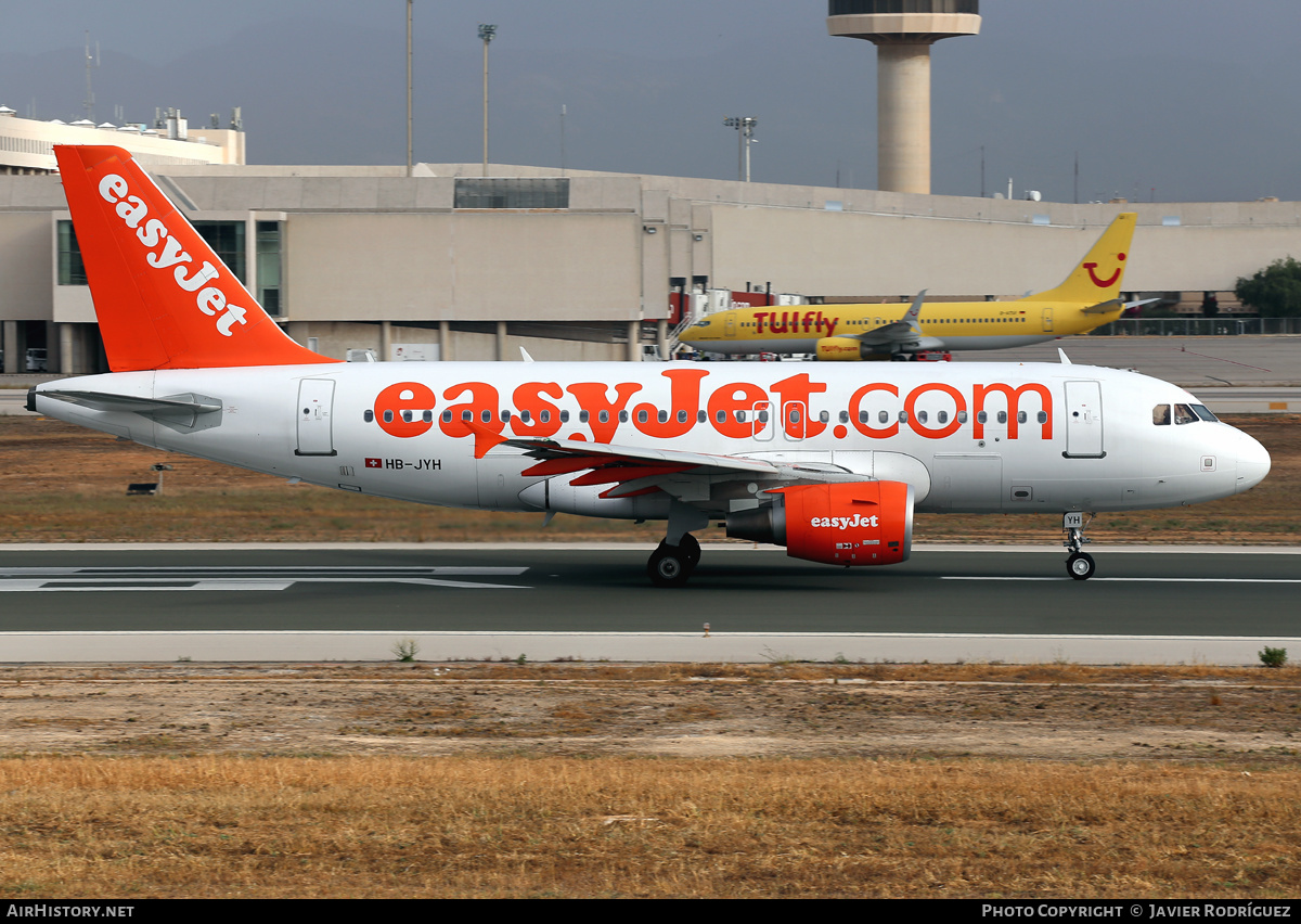 Aircraft Photo of HB-JYH | Airbus A319-111 | EasyJet | AirHistory.net #482497