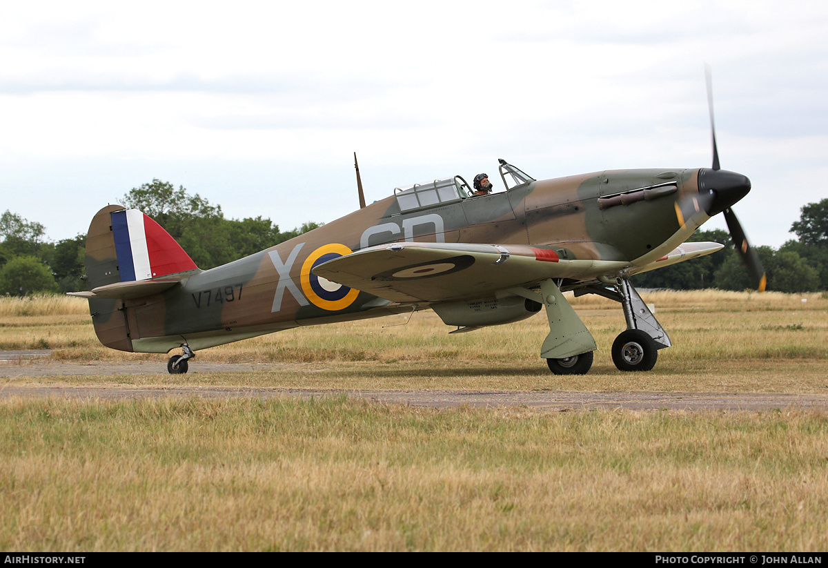 Aircraft Photo of G-HRLI / V7497 | Hawker Hurricane Mk1 | UK - Air Force | AirHistory.net #482534