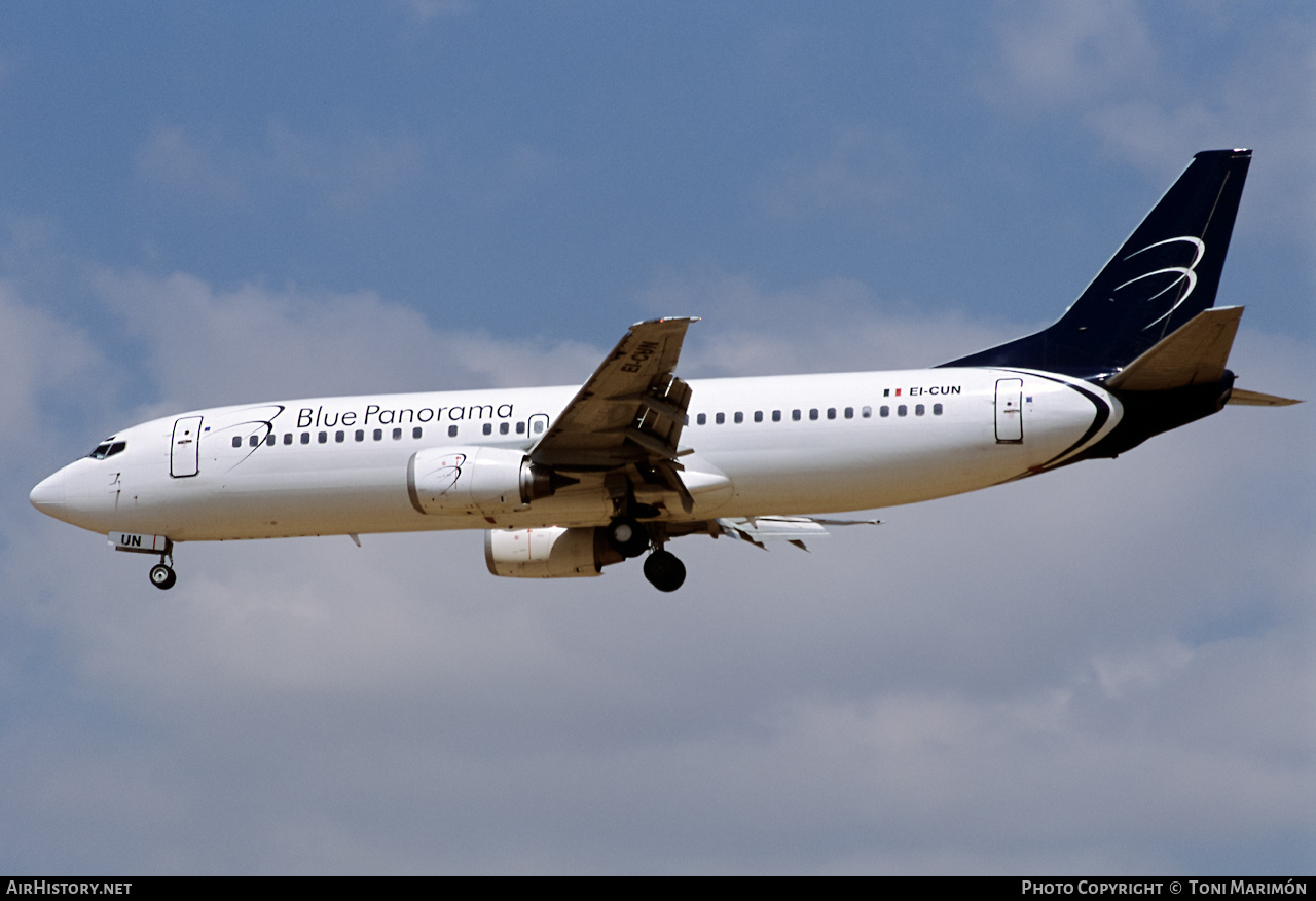 Aircraft Photo of EI-CUN | Boeing 737-4K5 | Blue Panorama Airlines | AirHistory.net #482564