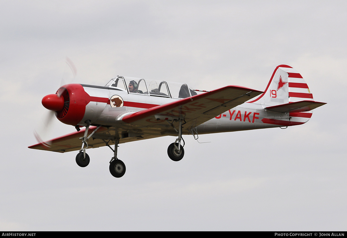 Aircraft Photo of G-YAKF | Yakovlev Yak-52 | AirHistory.net #482611