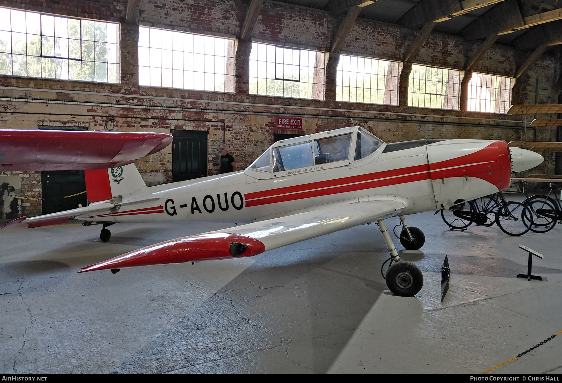 Aircraft Photo of G-AOUO | De Havilland Canada DHC-1 Chipmunk Mk22 | Royal Air Force Gliding and Soaring Association - RAFGSA | AirHistory.net #482626