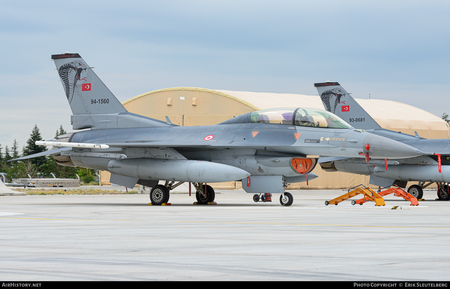 Aircraft Photo of 94-1560 | General Dynamics F-16D Fighting Falcon | Turkey - Air Force | AirHistory.net #482640