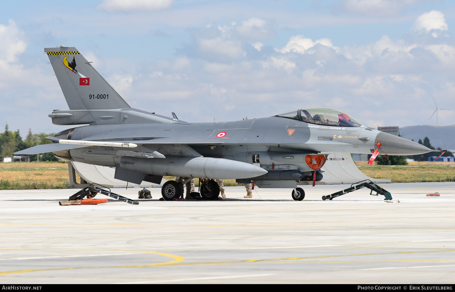 Aircraft Photo of 91-0001 | Lockheed Martin F-16C Fighting Falcon | Turkey - Air Force | AirHistory.net #482656