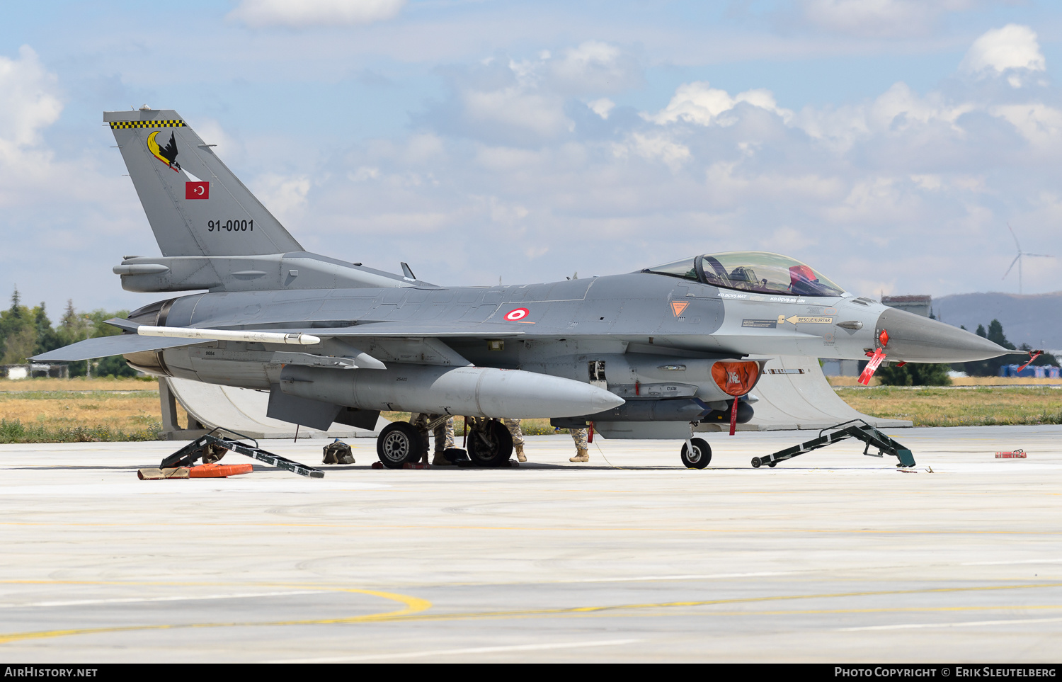 Aircraft Photo of 91-0001 | General Dynamics F-16CG Fighting Falcon | Turkey - Air Force | AirHistory.net #482656