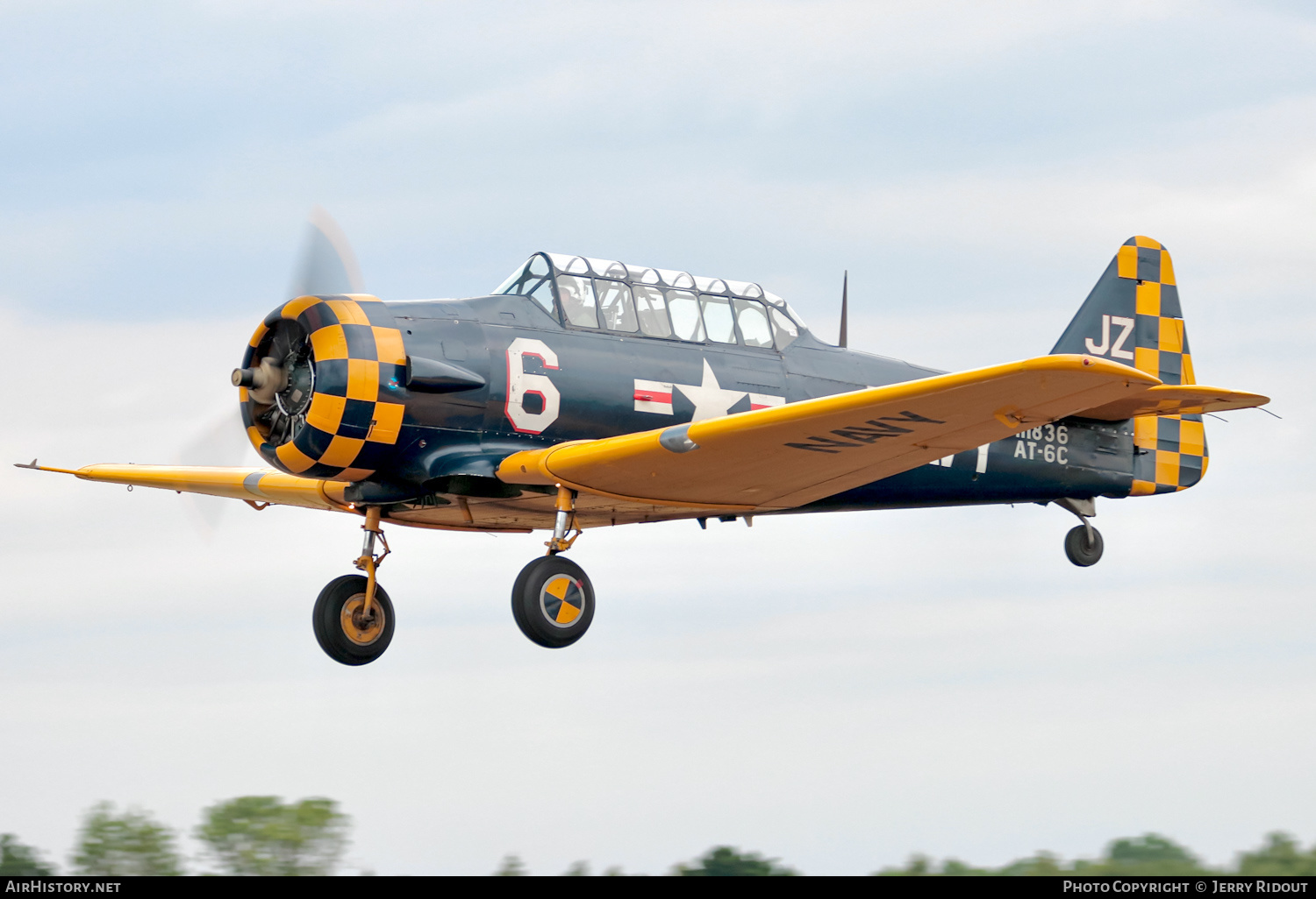 Aircraft Photo of G-TSIX / 111836 | North American AT-6C Harvard IIA | USA - Navy | AirHistory.net #482686