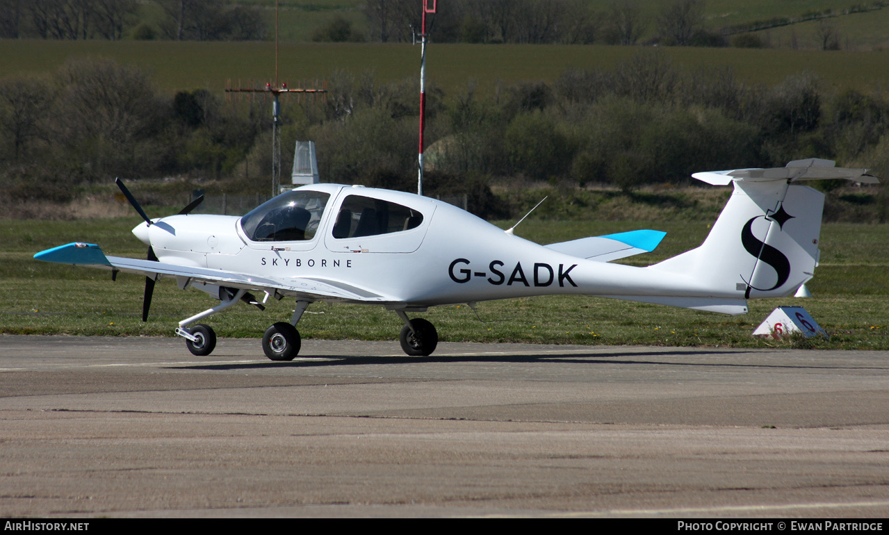 Aircraft Photo of G-SADK | Diamond DA40D Diamond Star TDI | Skyborne Airline Academy | AirHistory.net #482699