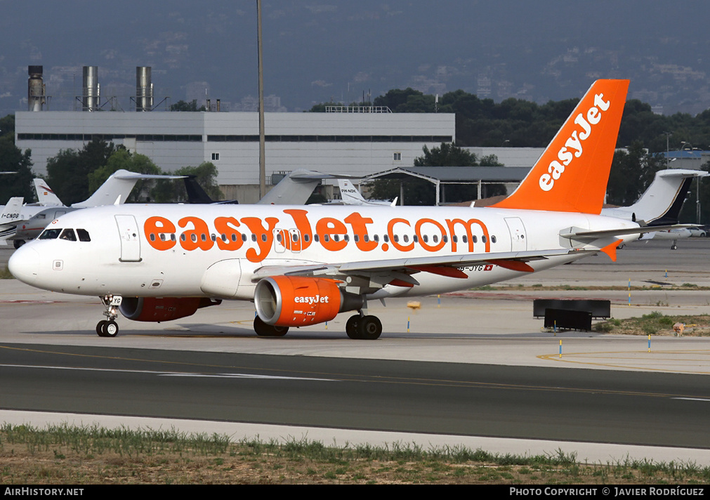 Aircraft Photo of HB-JYG | Airbus A319-111 | EasyJet | AirHistory.net #482748