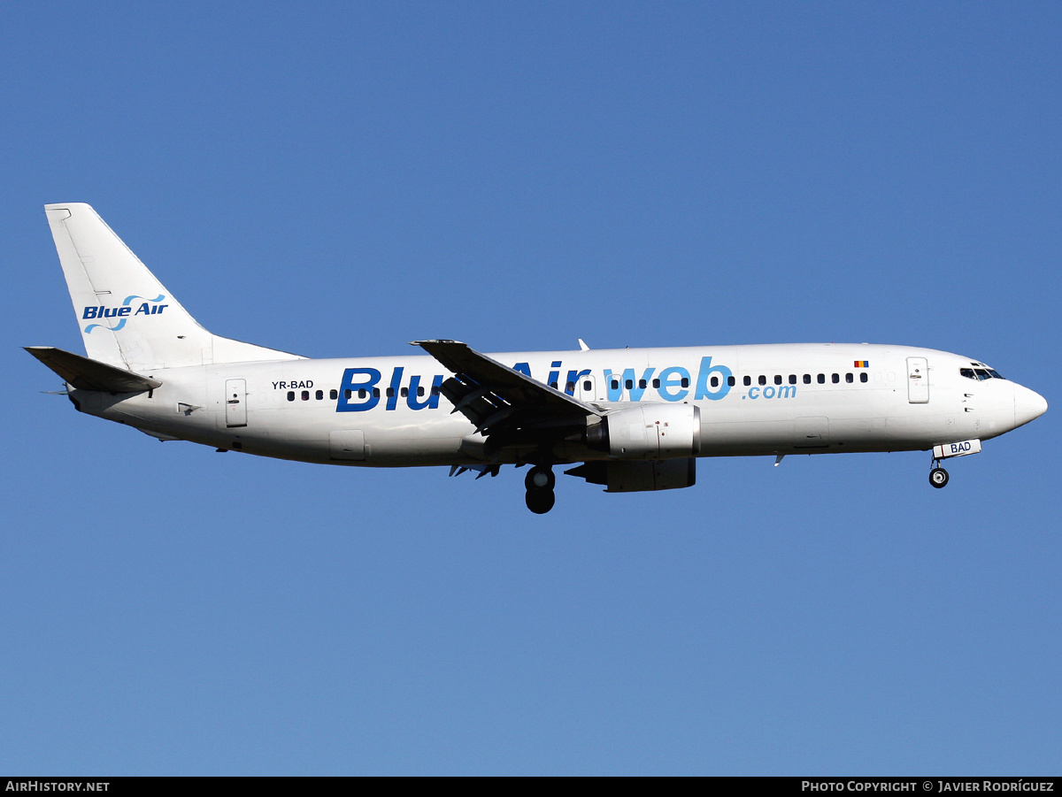 Aircraft Photo of YR-BAD | Boeing 737-4C9 | Blue Air | AirHistory.net #482751
