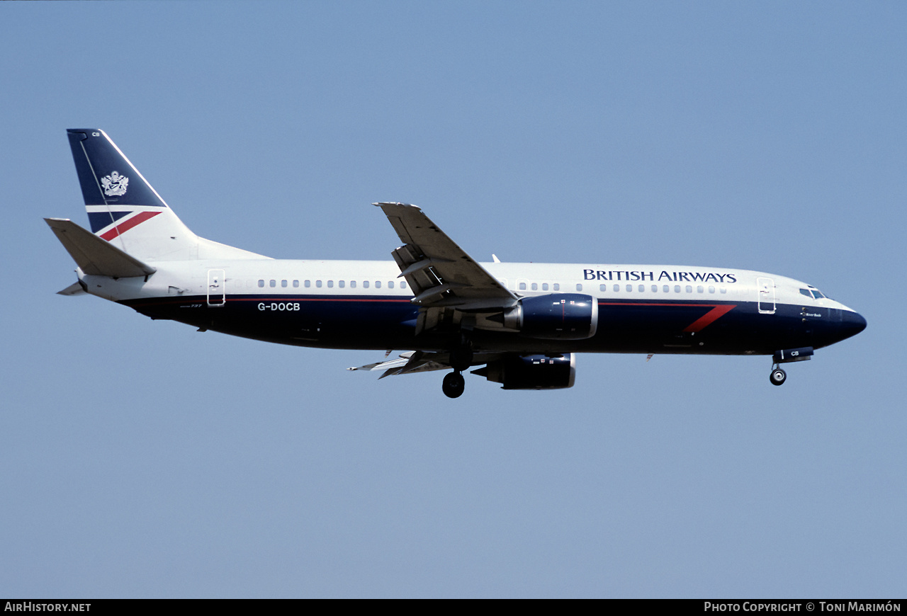 Aircraft Photo of G-DOCB | Boeing 737-436 | British Airways | AirHistory.net #482813