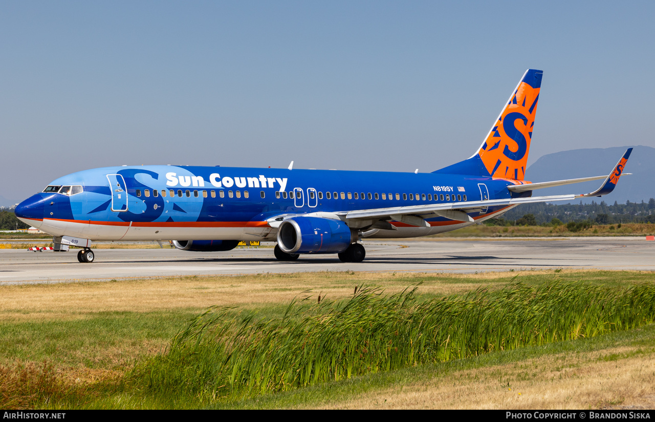 Aircraft Photo of N819SY | Boeing 737-86N | Sun Country Airlines | AirHistory.net #482974