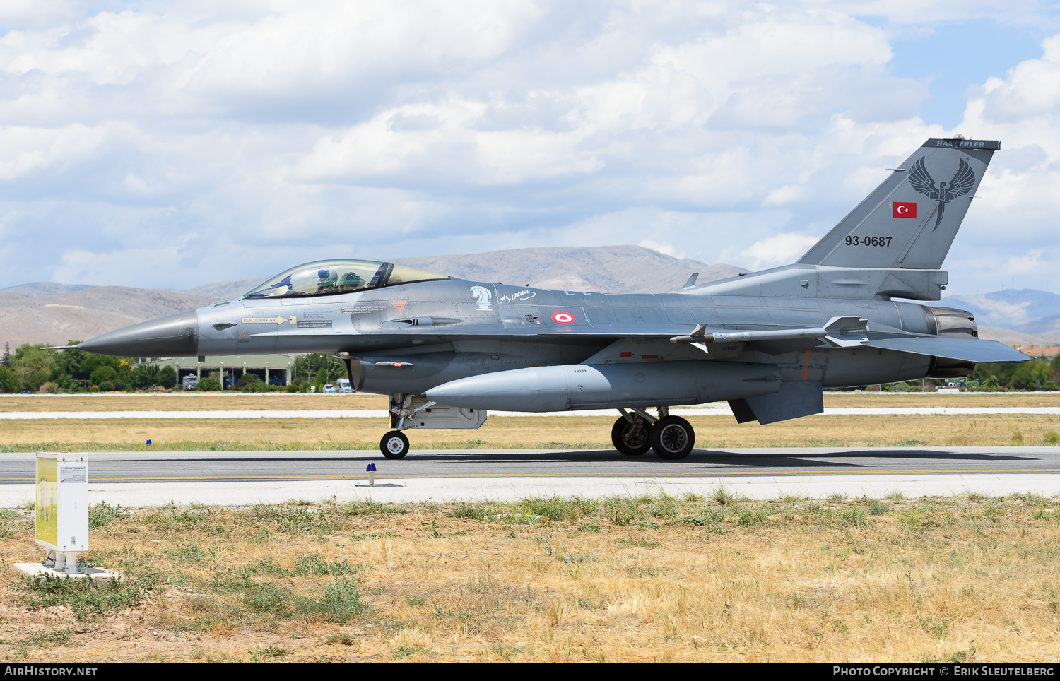 Aircraft Photo of 93-0687 | General Dynamics F-16C Fighting Falcon | Turkey - Air Force | AirHistory.net #482983