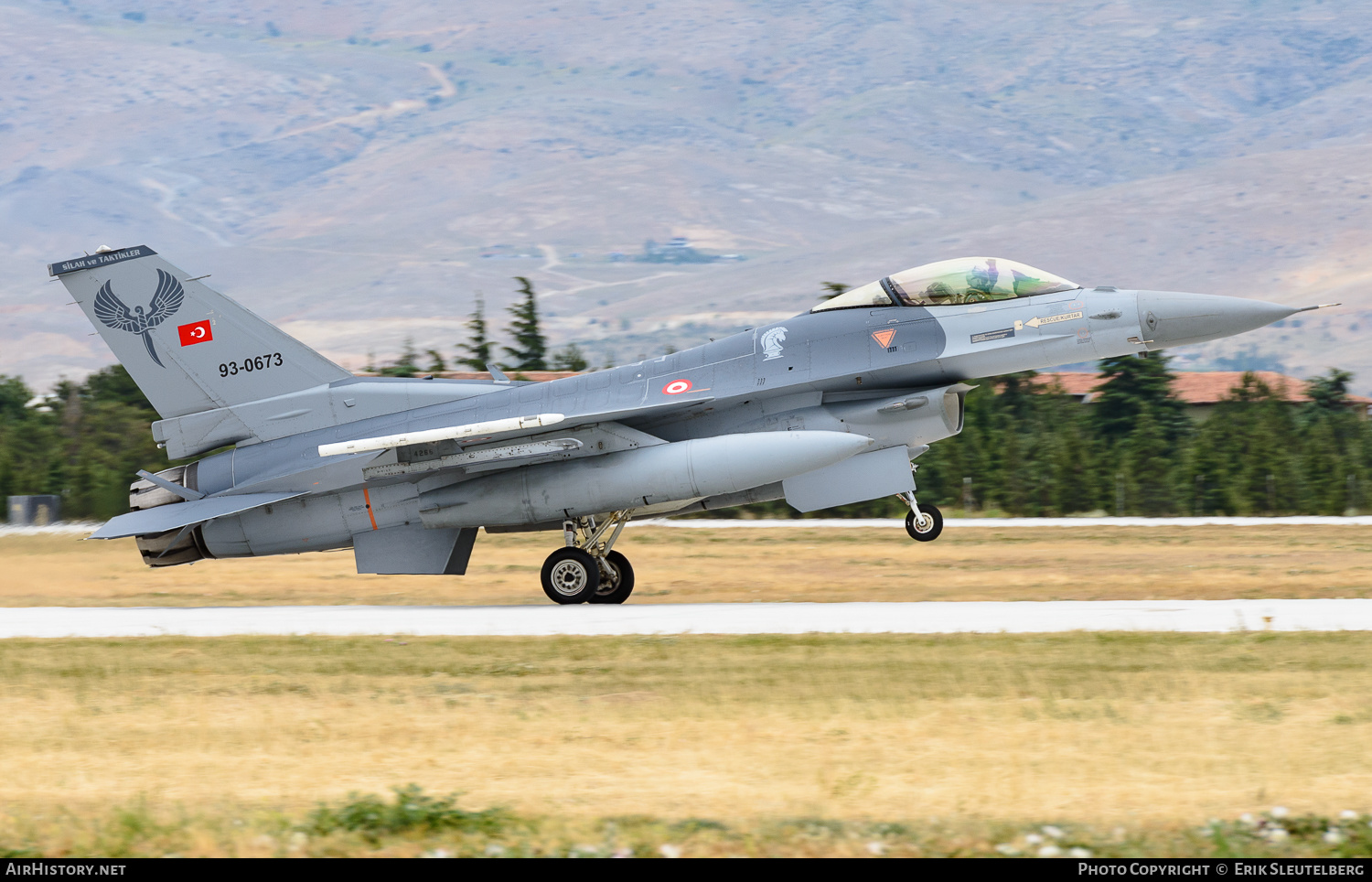 Aircraft Photo of 93-0673 | Lockheed Martin F-16C Fighting Falcon | Turkey - Air Force | AirHistory.net #483023