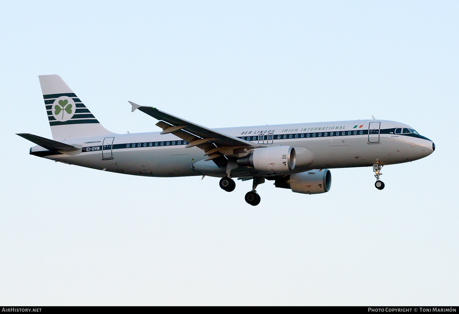 Aircraft Photo of EI-DVM | Airbus A320-214 | Aer Lingus | Aer Lingus - Irish International Airlines | AirHistory.net #483033