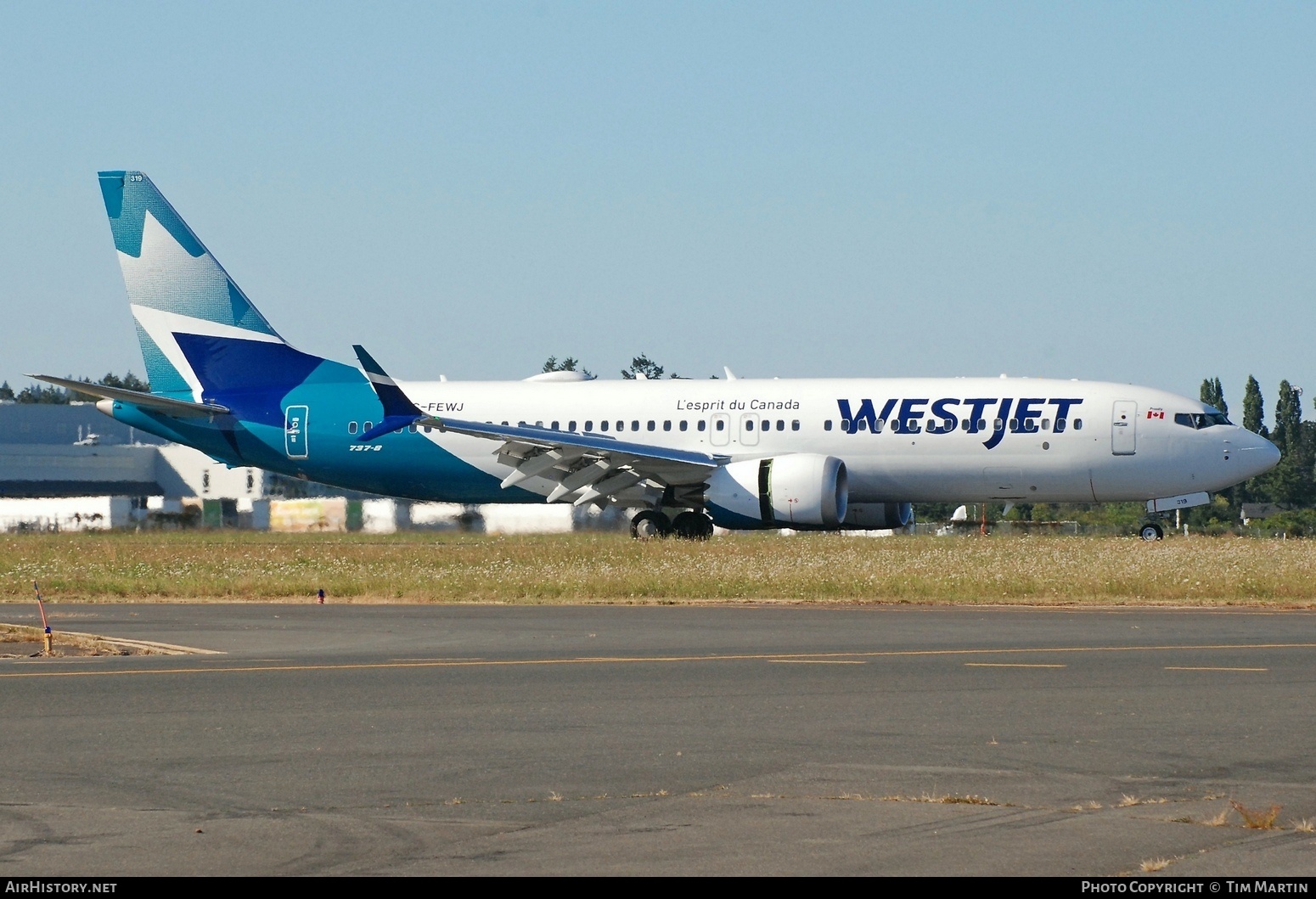 Aircraft Photo of C-FEWJ | Boeing 737-8 Max 8 | WestJet | AirHistory.net #483034