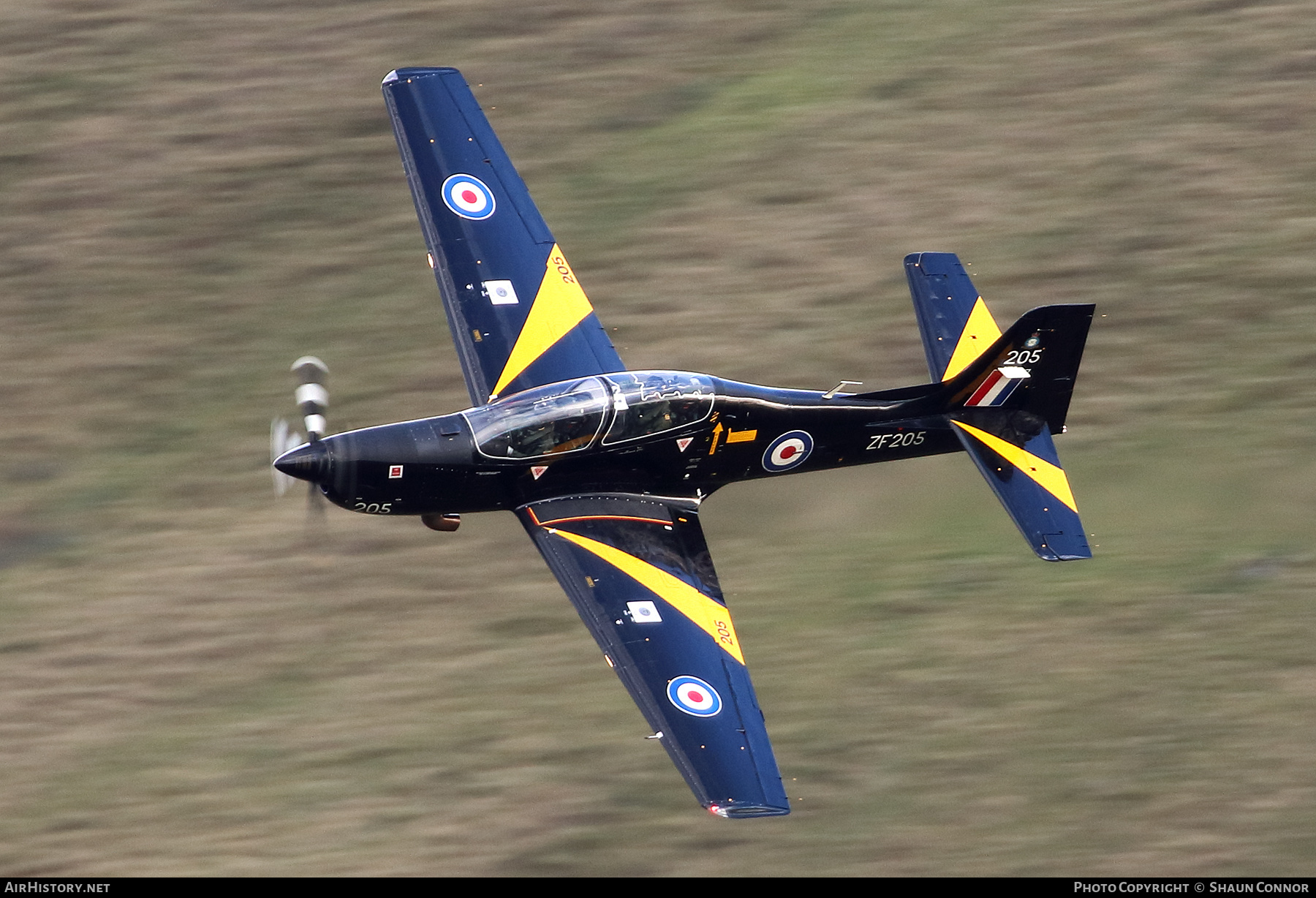 Aircraft Photo of ZF205 | Short S-312 Tucano T1 | UK - Air Force | AirHistory.net #483107
