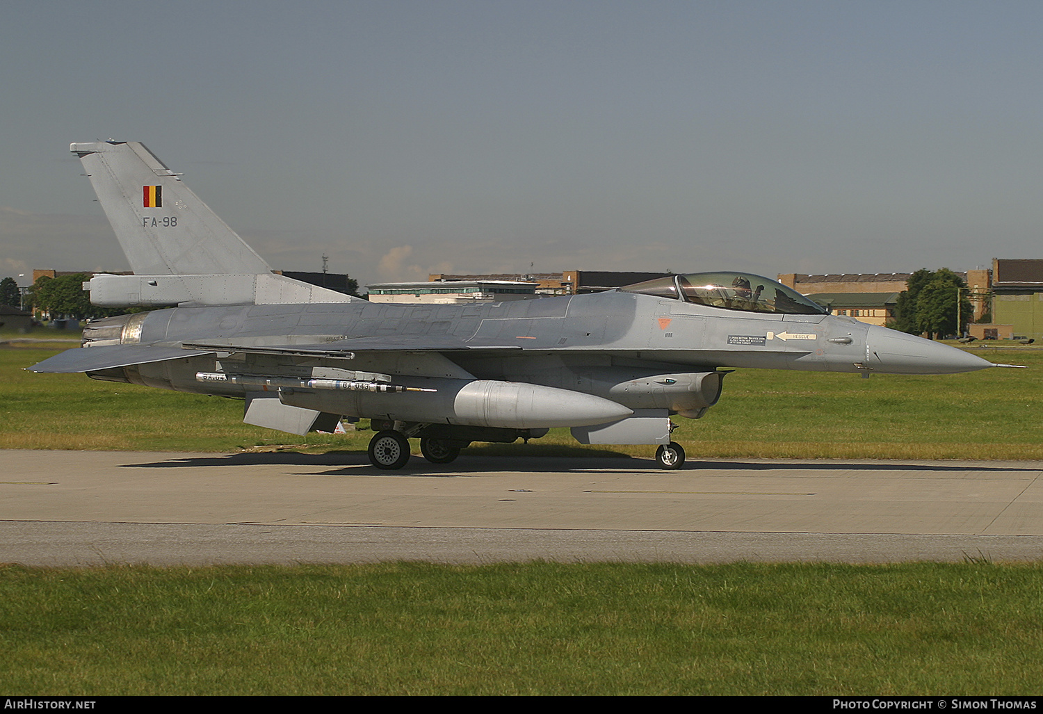 Aircraft Photo of FA98 | General Dynamics F-16AM Fighting Falcon | Belgium - Air Force | AirHistory.net #483196