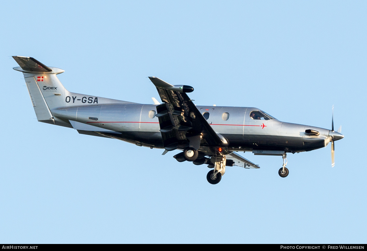 Aircraft Photo of OY-GSA | Pilatus PC-12/45 | Widex | AirHistory.net #483246