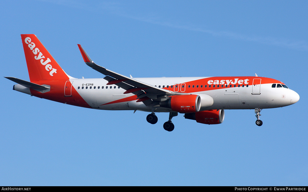 Aircraft Photo of G-EZPB | Airbus A320-214 | EasyJet | AirHistory.net #483270