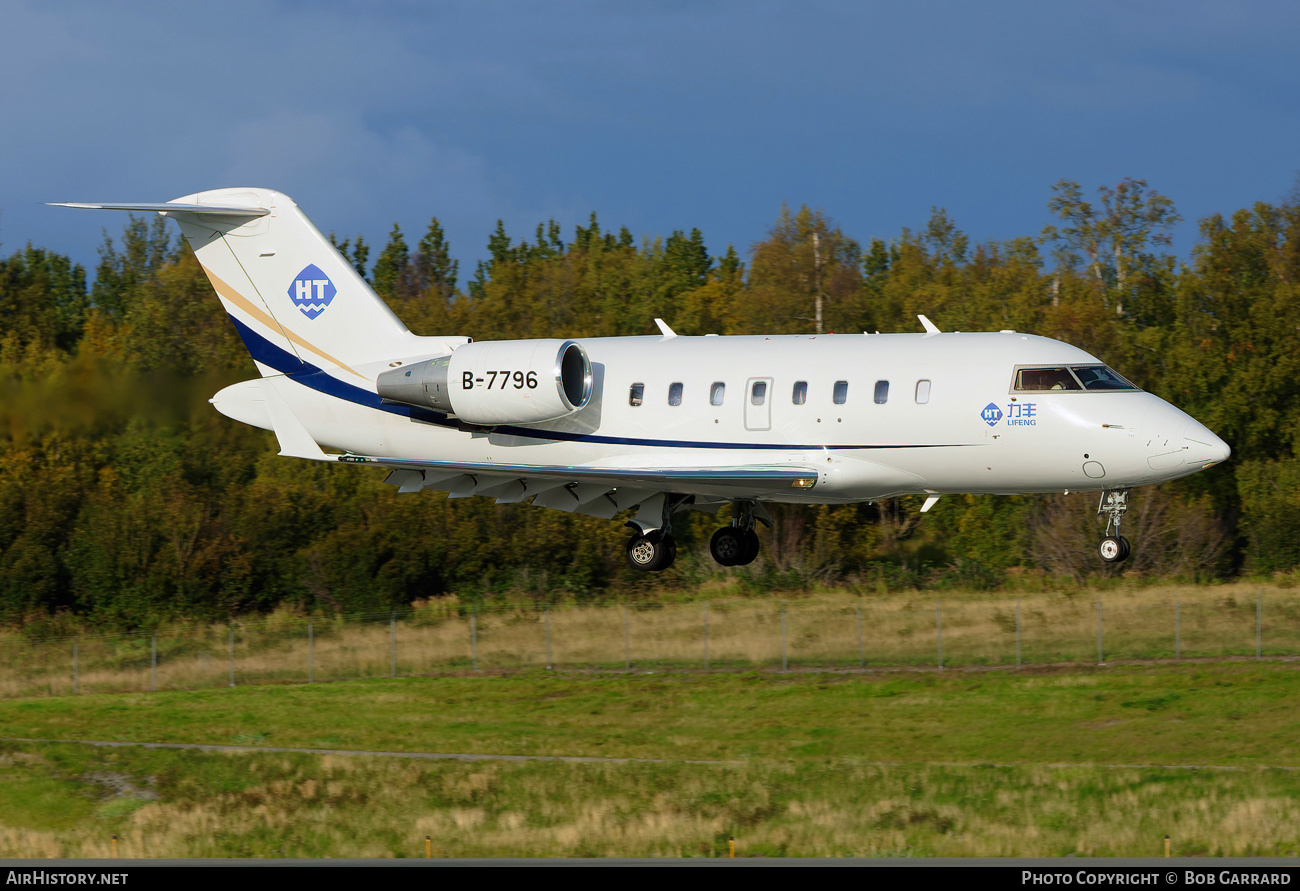 Aircraft Photo of B-7796 | Bombardier Challenger 605 (CL-600-2B16) | HT Lifeng | AirHistory.net #483328