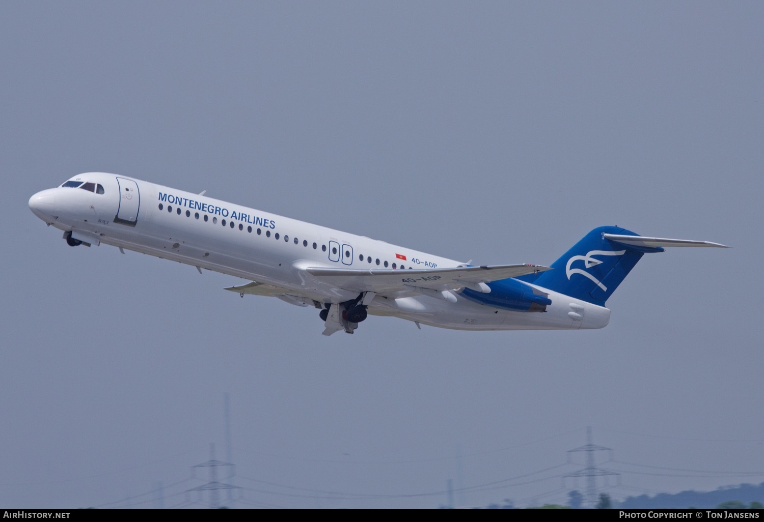 Aircraft Photo of 4O-AOP | Fokker 100 (F28-0100) | Montenegro Airlines | AirHistory.net #483386