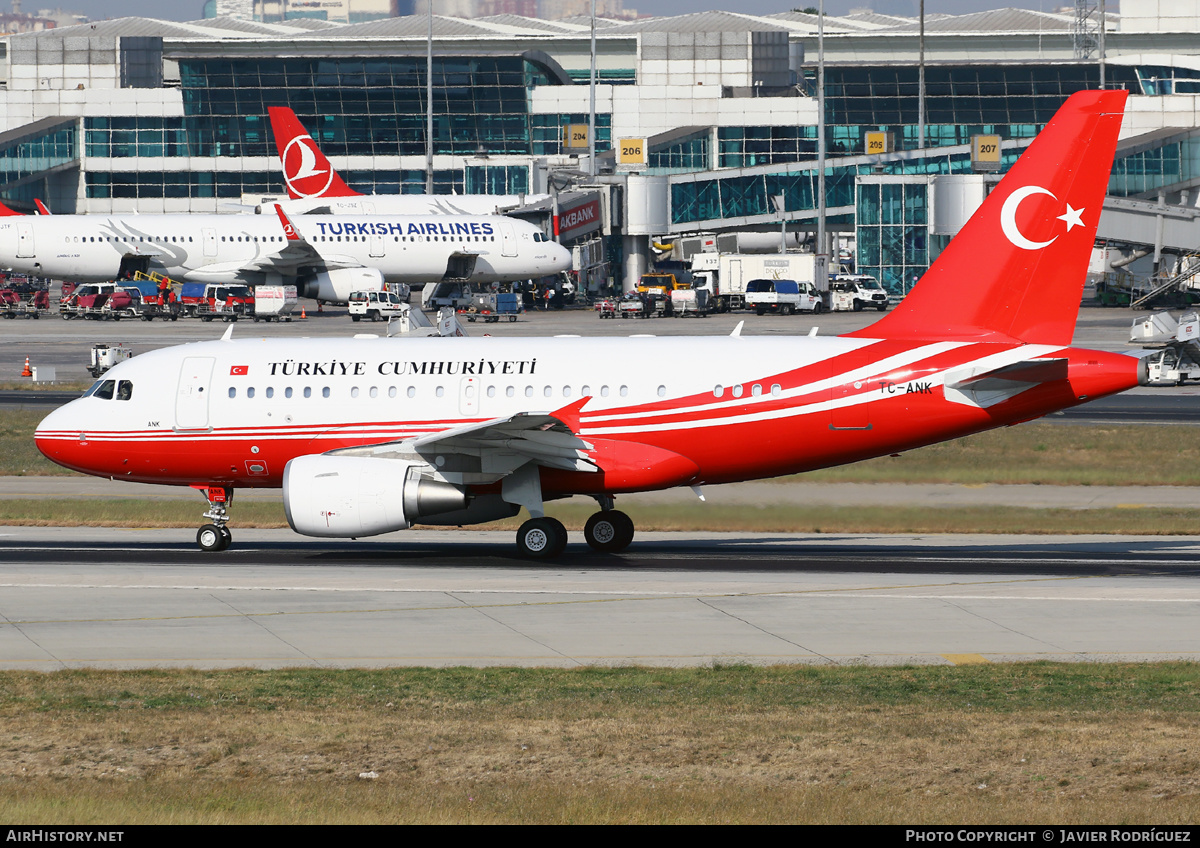 Aircraft Photo of TC-ANK | Airbus ACJ318 (A318-112/CJ) | Turkey Government | AirHistory.net #483393