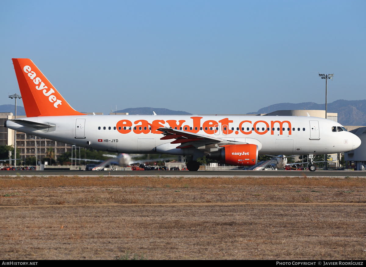 Aircraft Photo of HB-JYD | Airbus A320-214 | EasyJet | AirHistory.net #483417