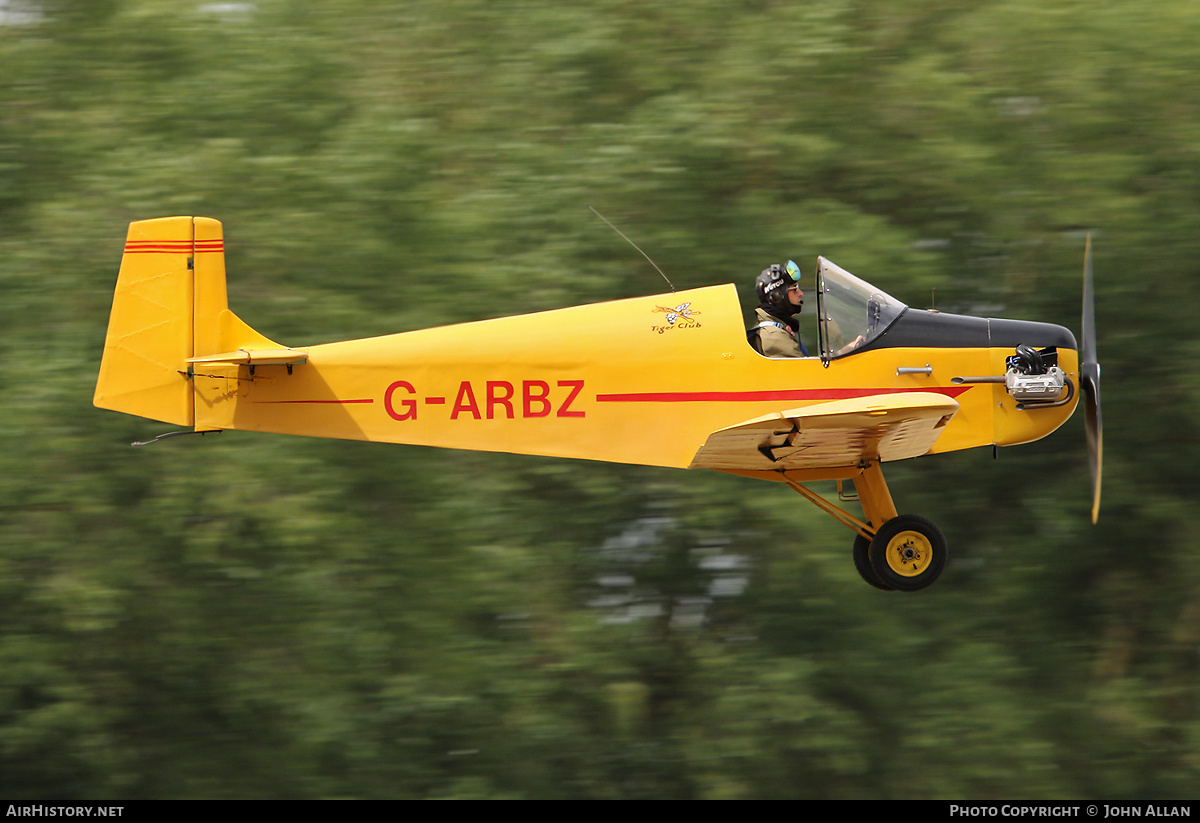 Aircraft Photo of G-ARBZ | Druine D-31 Turbulent | The Tiger Club | AirHistory.net #483419