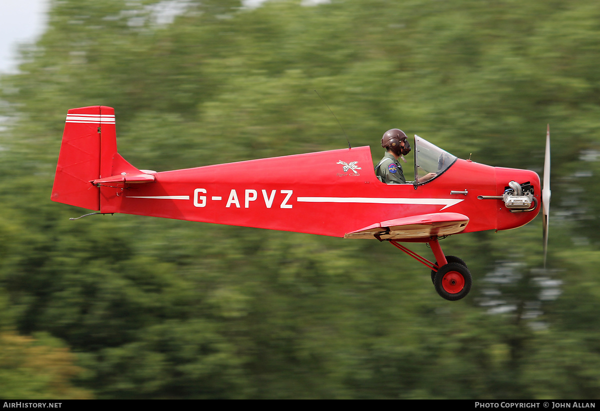Aircraft Photo of G-APVZ | Druine D-31 Turbulent | The Tiger Club | AirHistory.net #483421