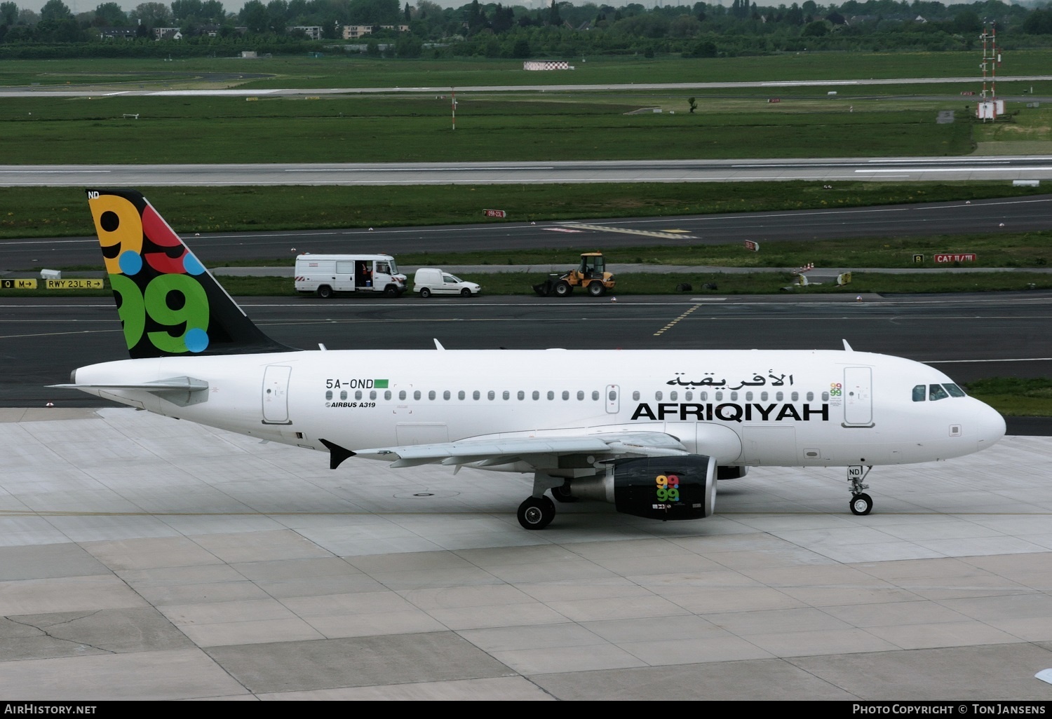 Aircraft Photo of 5A-OND | Airbus A319-111 | Afriqiyah Airways | AirHistory.net #483435