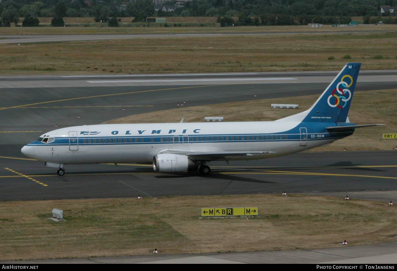 Aircraft Photo of SX-BKM | Boeing 737-4Q8 | Olympic | AirHistory.net #483455