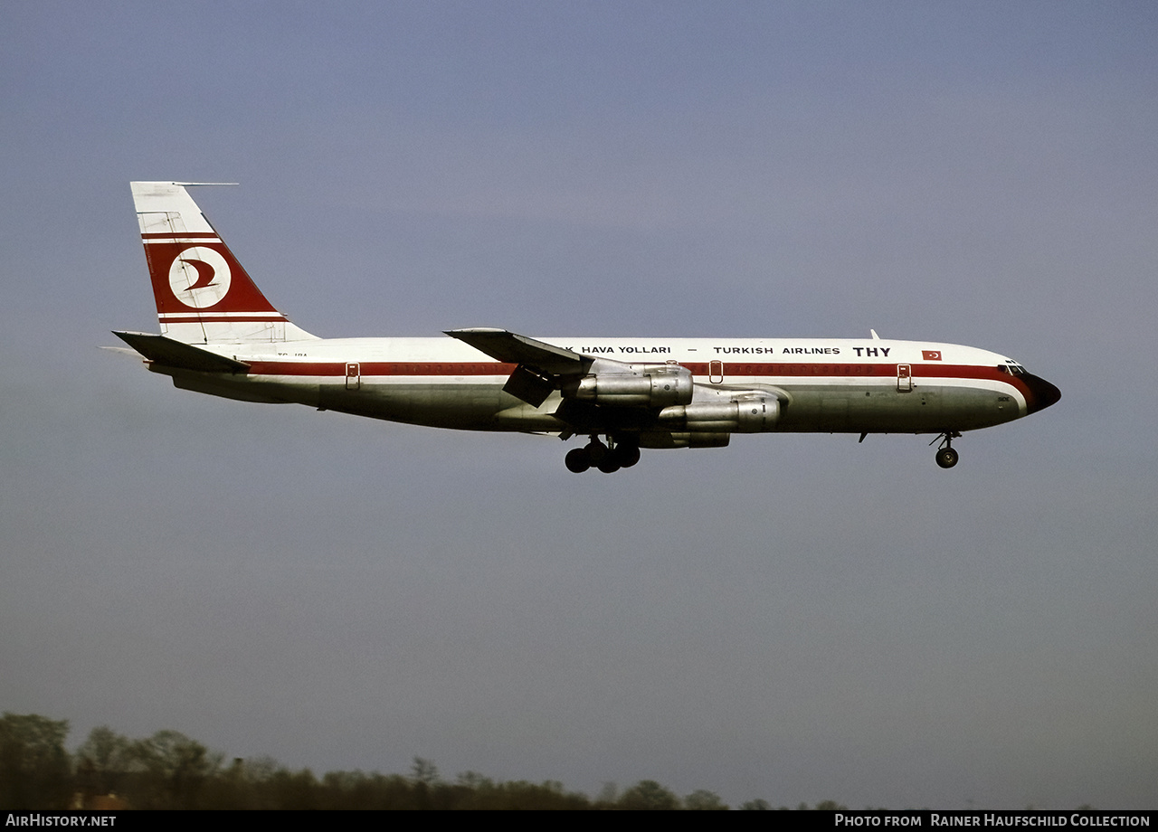 Aircraft Photo of TC-JBA | Boeing 707-121(B) | THY Türk Hava Yolları - Turkish Airlines | AirHistory.net #483466