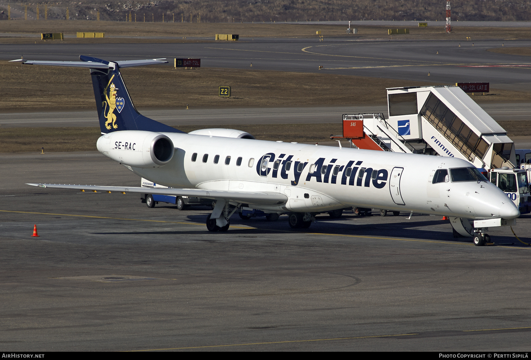 Aircraft Photo of SE-RAC | Embraer ERJ-145LR (EMB-145LR) | City Airline | AirHistory.net #483481