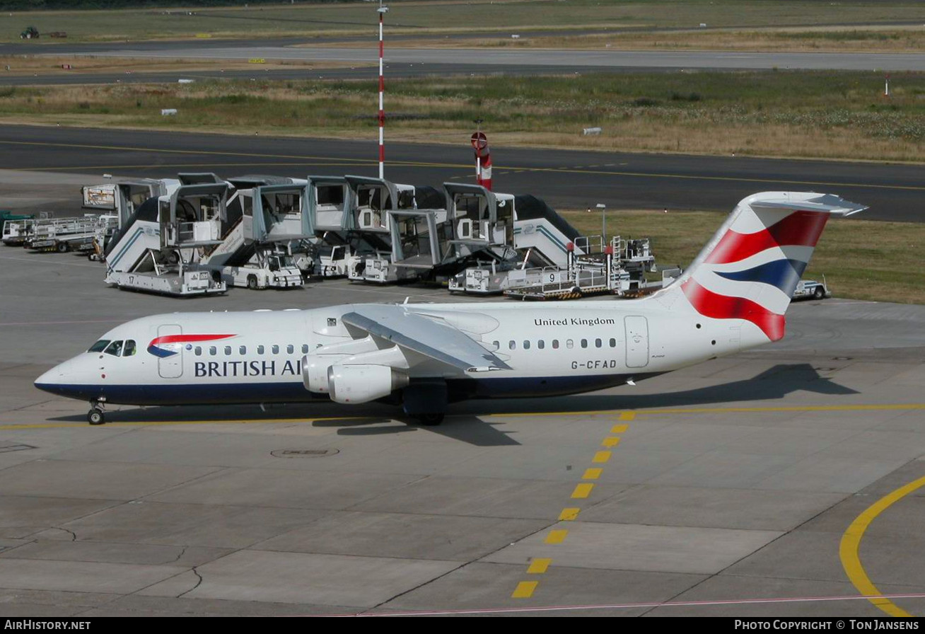 Aircraft Photo of G-CFAD | BAE Systems Avro 146-RJ100 | British Airways | AirHistory.net #483489