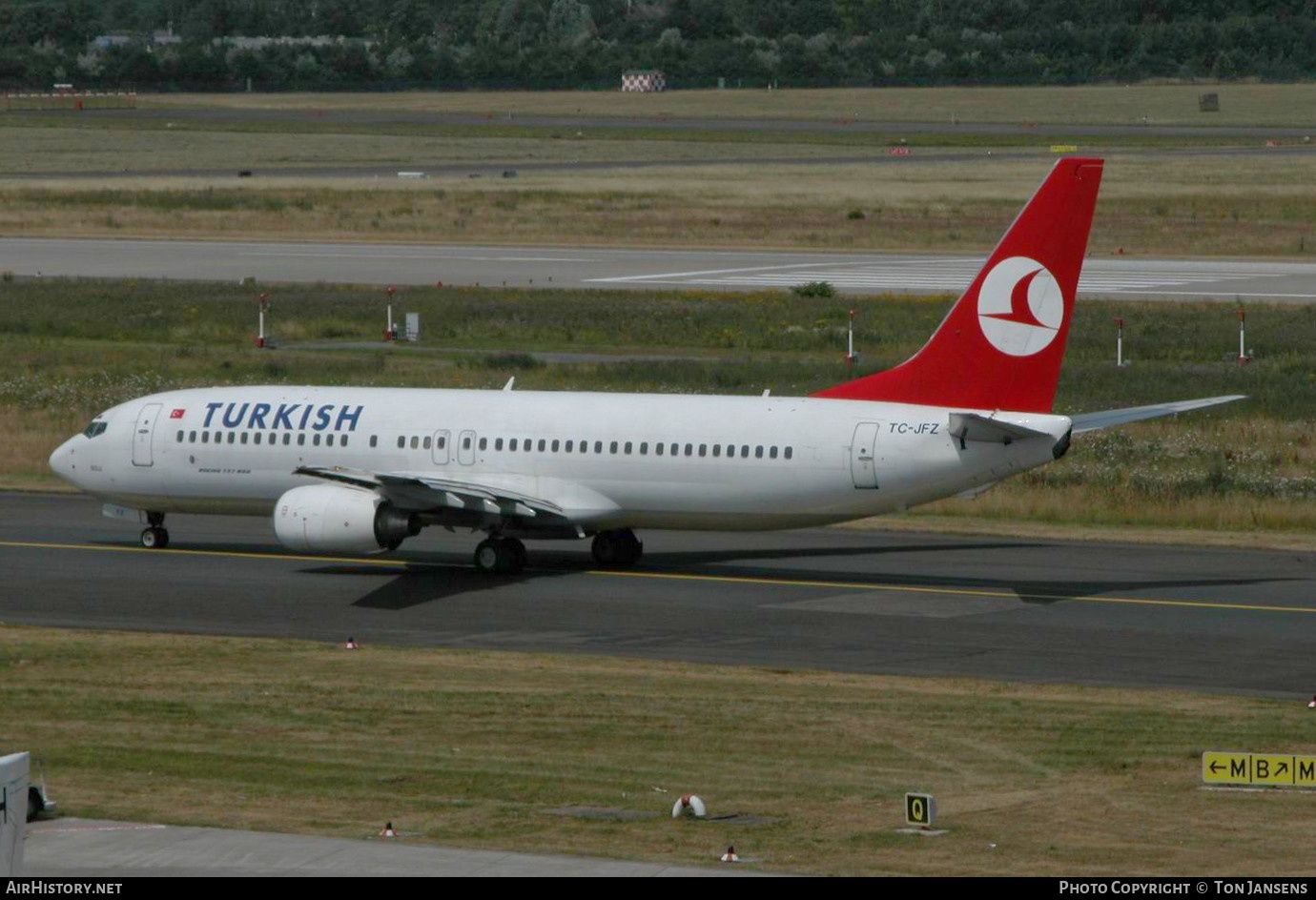 Aircraft Photo of TC-JFZ | Boeing 737-8F2 | Turkish Airlines | AirHistory.net #483514