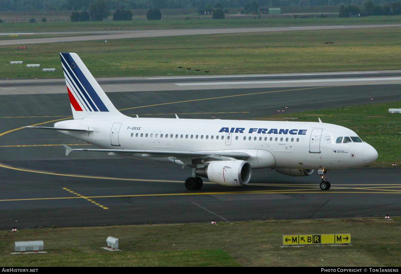 Aircraft Photo of F-GRXE | Airbus A319-111 | Air France | AirHistory.net #483529