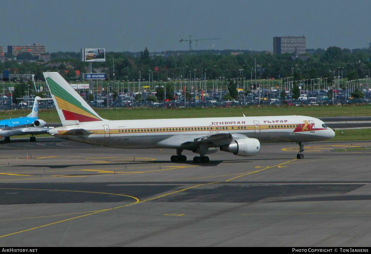 Aircraft Photo of ET-AKE | Boeing 757-260 | Ethiopian Airlines | AirHistory.net #483575