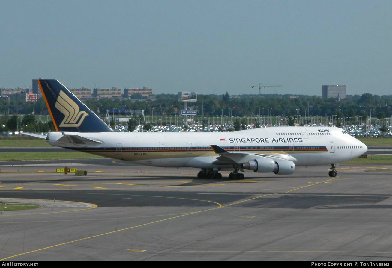 Aircraft Photo of 9V-SPA | Boeing 747-412 | Singapore Airlines | AirHistory.net #483615