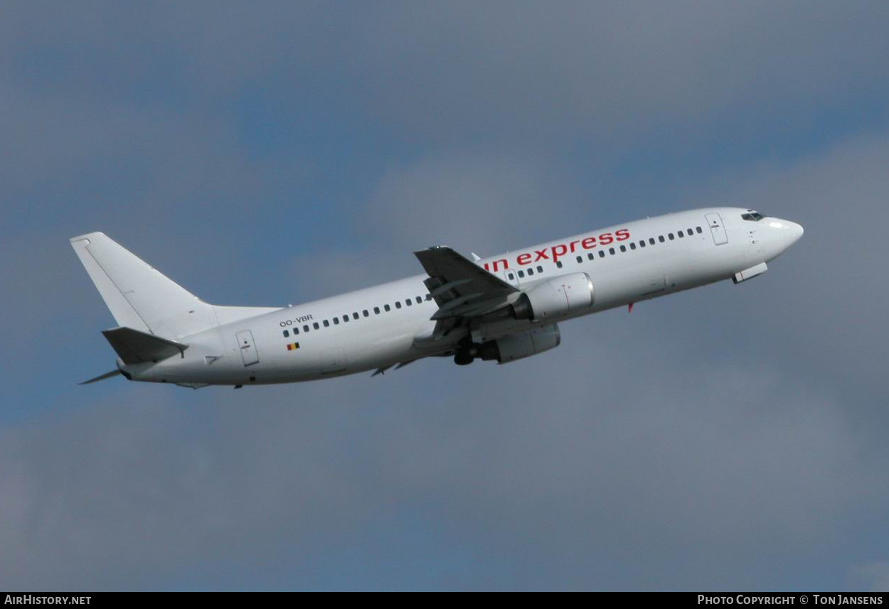 Aircraft Photo of OO-VBR | Boeing 737-4Y0 | Virgin Express | AirHistory.net #483693