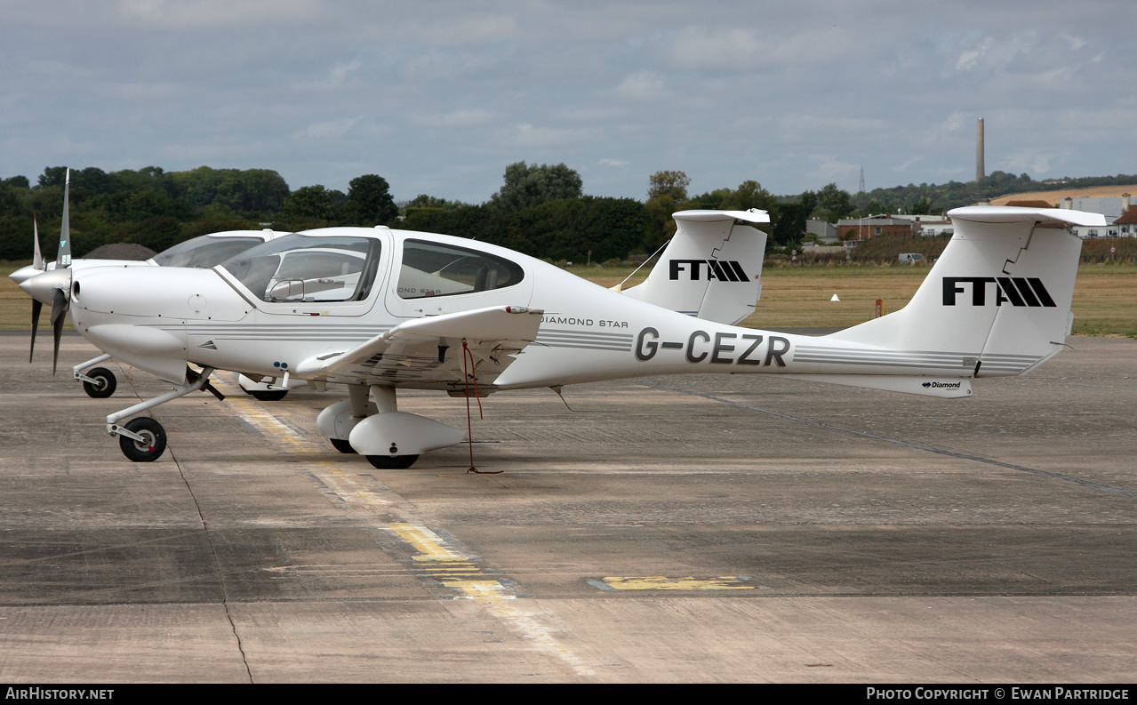 Aircraft Photo of G-CEZR | Diamond DA40D Diamond Star TDI | FTA Global - Flying Time Aviation | AirHistory.net #483710