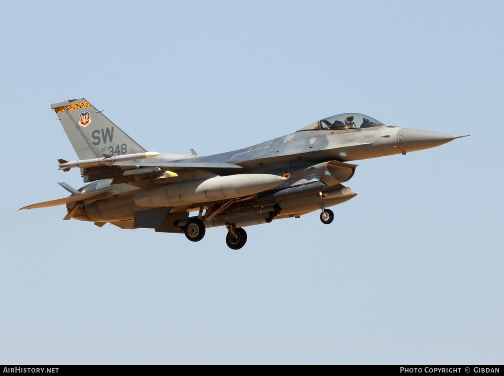 Aircraft Photo of 91-0348 / AF91-348 | Lockheed F-16CM Fighting Falcon | USA - Air Force | AirHistory.net #483719