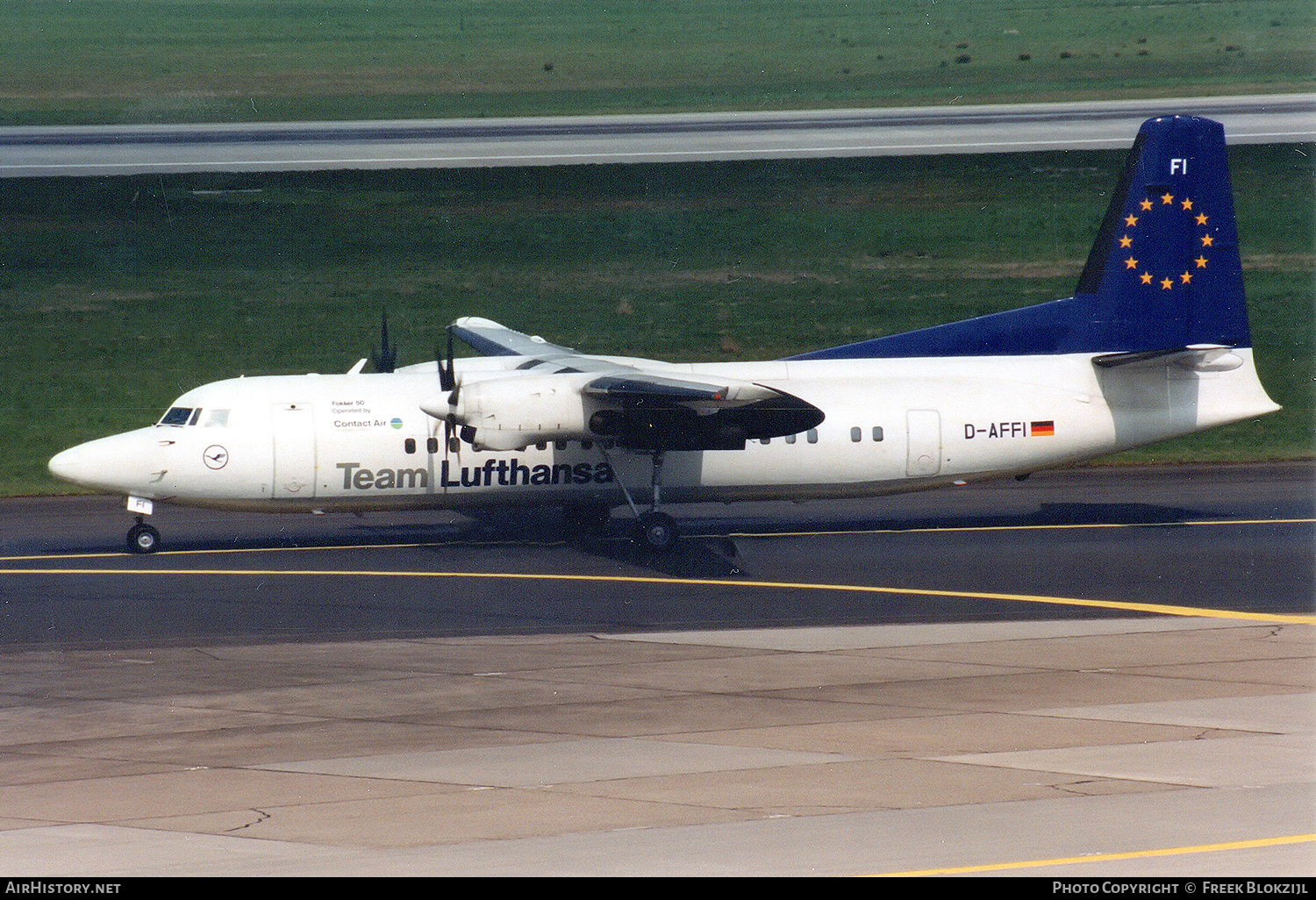 Aircraft Photo of D-AFFI | Fokker 50 | Team Lufthansa | AirHistory.net #483724