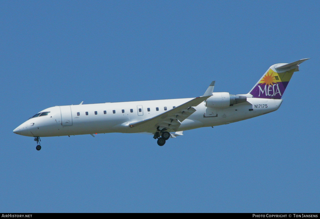 Aircraft Photo of N17175 | Bombardier CRJ-200LR (CL-600-2B19) | Mesa Airlines | AirHistory.net #483743