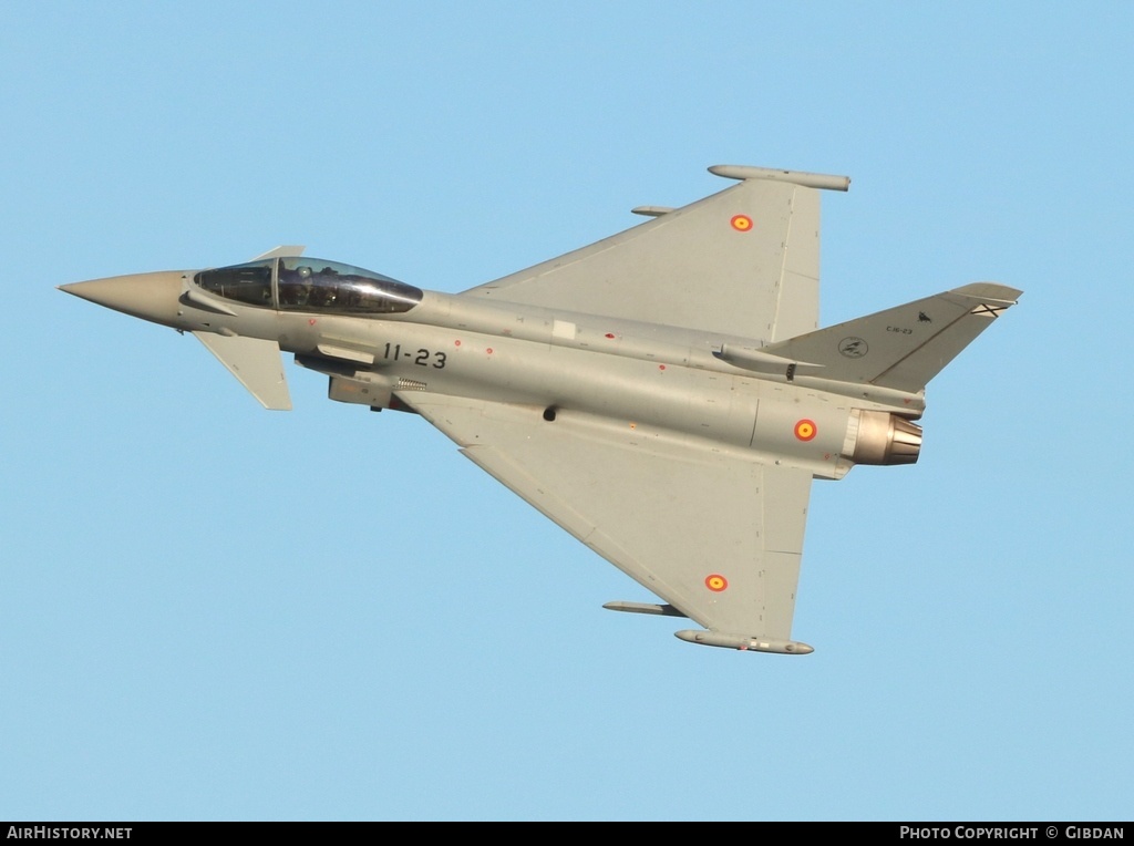 Aircraft Photo of C.16-23 | Eurofighter EF-2000 Typhoon | Spain - Air Force | AirHistory.net #483744