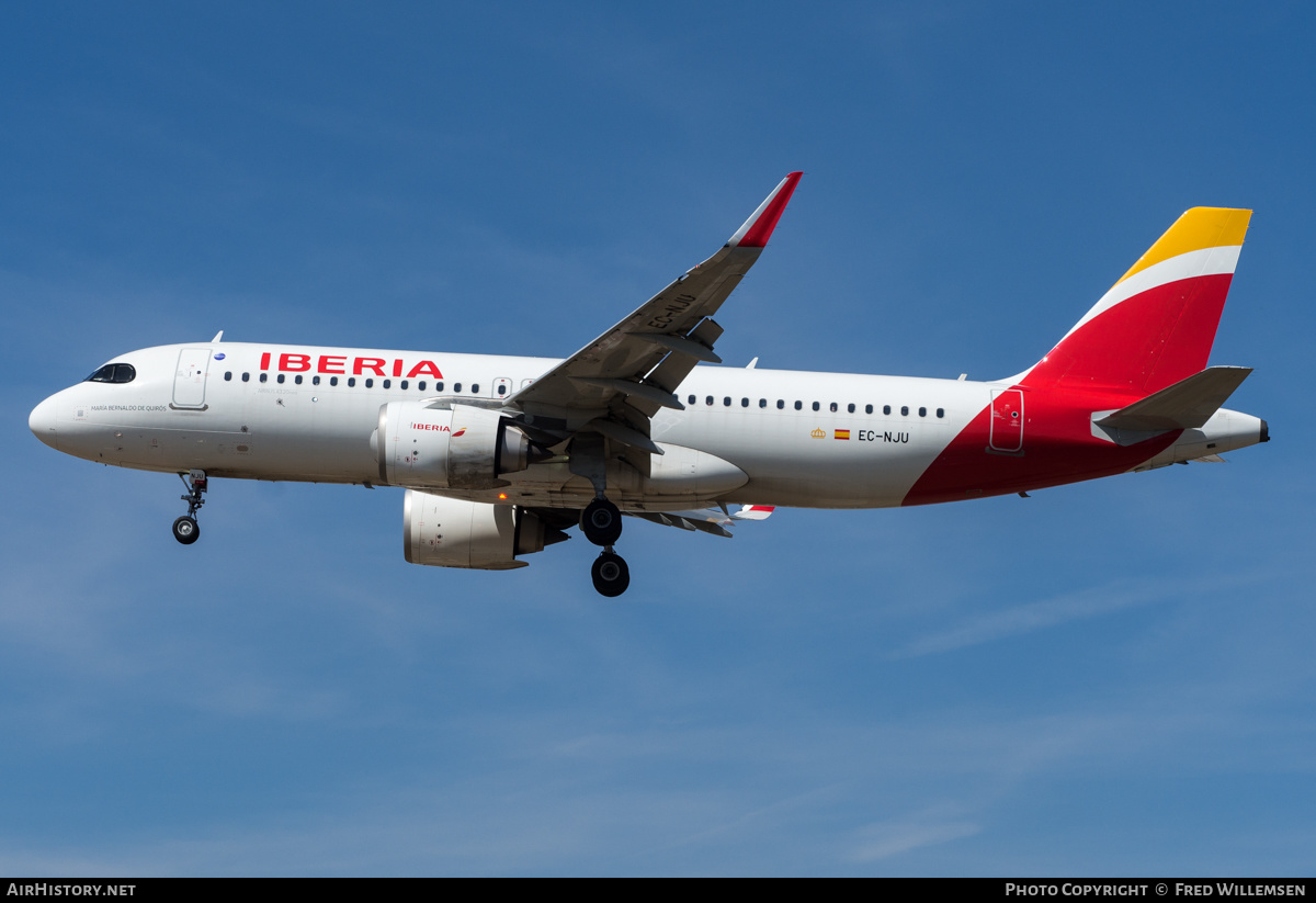Aircraft Photo of EC-NJU | Airbus A320-251N | Iberia | AirHistory.net #483752