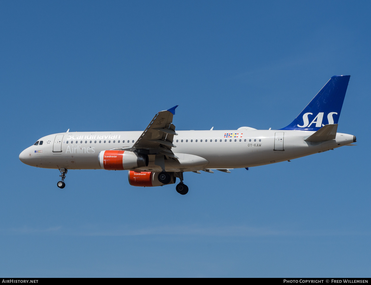 Aircraft Photo of OY-KAW | Airbus A320-232 | Scandinavian Airlines - SAS | AirHistory.net #483758