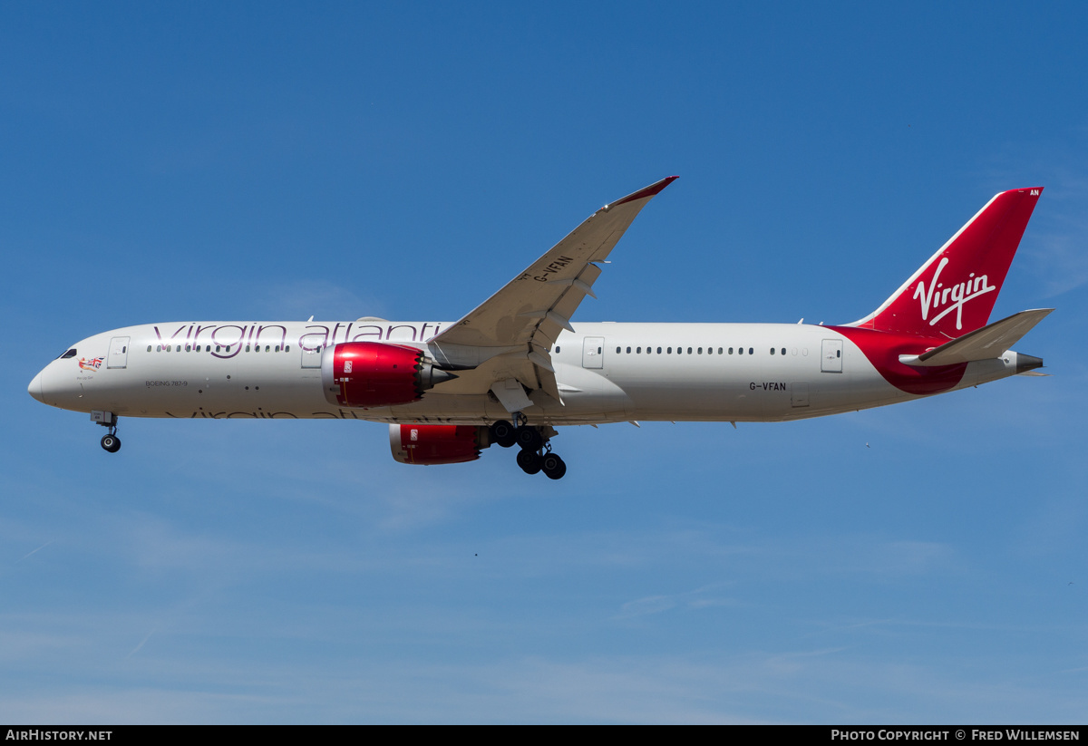 Aircraft Photo of G-VFAN | Boeing 787-9 Dreamliner | Virgin Atlantic Airways | AirHistory.net #483759
