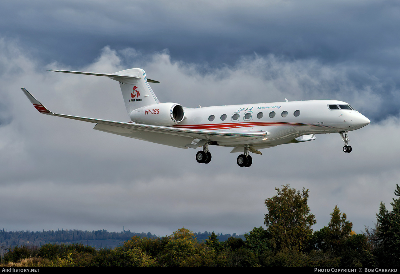 Aircraft Photo of VP-CSG | Gulfstream Aerospace G650 (G-VI) | Sanpower Group | AirHistory.net #483764